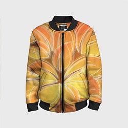 Бомбер детский Волшебные лепестки, цвет: 3D-черный