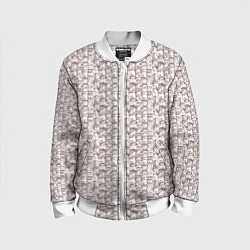 Бомбер детский Лица в квадрате, цвет: 3D-белый