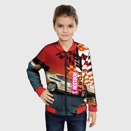 Детский бомбер Froza horizon art / 3D-Красный – фото 4