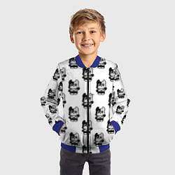 Бомбер детский Глейпнир узор арт, цвет: 3D-синий — фото 2