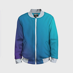 Детский бомбер Градиент - морская глубина