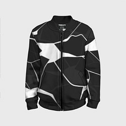 Бомбер детский Черно-белая классика, цвет: 3D-черный