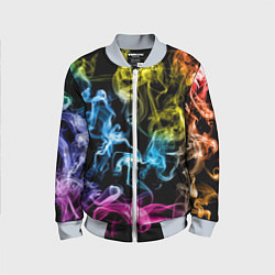 Бомбер детский Эйфория в дыму, цвет: 3D-серый