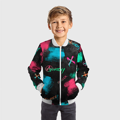 Детский бомбер ANARCHY CS GO / 3D-Белый – фото 3