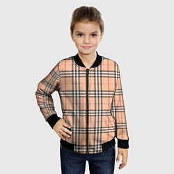 Бомбер детский Королевский тартан, цвет: 3D-черный — фото 2