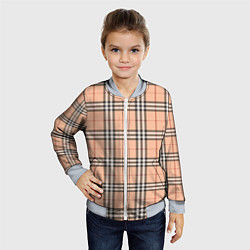 Бомбер детский Королевский тартан, цвет: 3D-серый — фото 2