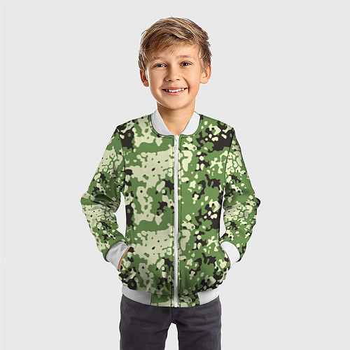 Детский бомбер Камуфляж Flectar-D / 3D-Белый – фото 3