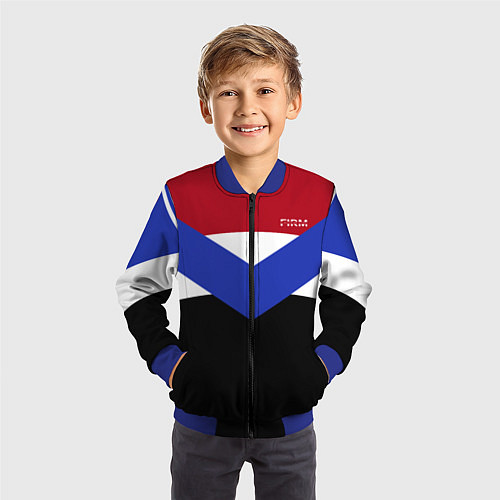 Детский бомбер FIRM как из 90х / 3D-Синий – фото 3