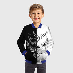 Бомбер детский Drain Face ZXC, цвет: 3D-синий — фото 2