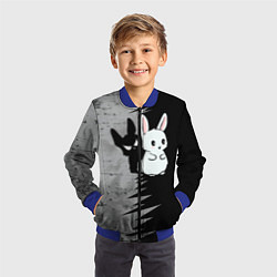 Бомбер детский Теневой зайка, цвет: 3D-синий — фото 2