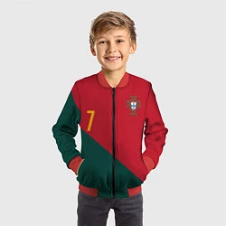 Бомбер детский Роналду ЧМ 2022 сборная Португалии, цвет: 3D-красный — фото 2