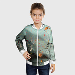 Бомбер детский Светлый туман и разные краски, цвет: 3D-белый — фото 2