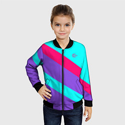 Бомбер детский Аля восьмидесятые FIRM, цвет: 3D-черный — фото 2