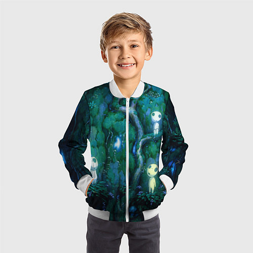 Детский бомбер Kodama tree / 3D-Белый – фото 3