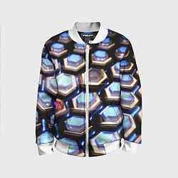 Бомбер детский Железный человек, цвет: 3D-белый