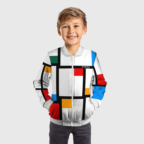 Детский бомбер Как свитер из 80х FIRM / 3D-Белый – фото 3