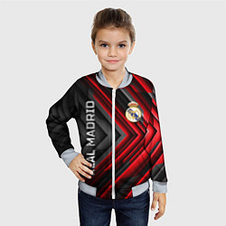 Бомбер детский Real Madrid art, цвет: 3D-серый — фото 2
