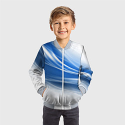 Бомбер детский Ледяной поток ветра, цвет: 3D-серый — фото 2