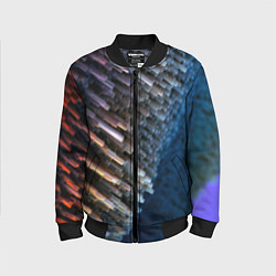 Детский бомбер Shape grey abstract