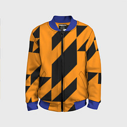 Бомбер детский Абстракция abstractart, цвет: 3D-синий