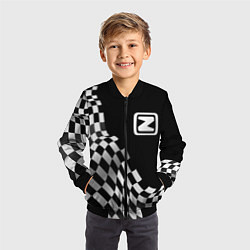 Бомбер детский Zotye racing flag, цвет: 3D-черный — фото 2