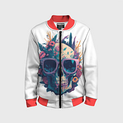 Бомбер детский Загар до утра, цвет: 3D-красный