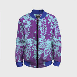 Детский бомбер Blue flowers