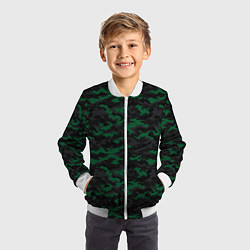 Бомбер детский Точечный камуфляжный узор Spot camouflage pattern, цвет: 3D-белый — фото 2