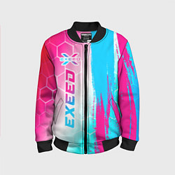 Детский бомбер Exeed neon gradient style: по-вертикали