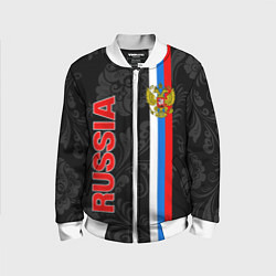 Детский бомбер Russia black style