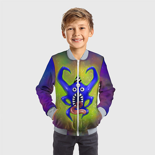 Детский бомбер Nabnab - паук / 3D-Серый – фото 3