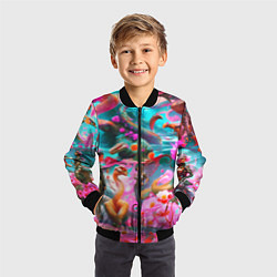 Бомбер детский Фантазия сон, цвет: 3D-черный — фото 2