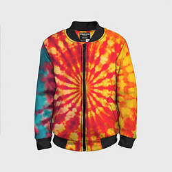 Бомбер детский Тай дай солнце, цвет: 3D-черный