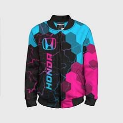 Детский бомбер Honda - neon gradient: по-вертикали