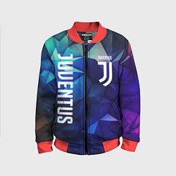 Бомбер детский Juventus logo blue, цвет: 3D-красный