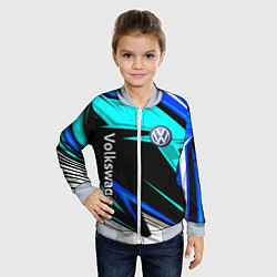 Бомбер детский Фольцваген - sport uniform, цвет: 3D-серый — фото 2