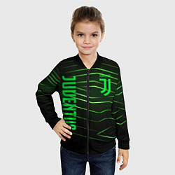 Бомбер детский Juventus 2 green logo, цвет: 3D-черный — фото 2