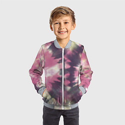 Бомбер детский Tie-Dye дизайн, цвет: 3D-серый — фото 2