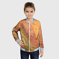 Бомбер детский Корочка батона, цвет: 3D-серый — фото 2