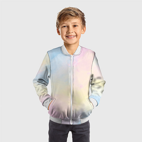 Детский бомбер Tie dye из сериала убийства в одном здании / 3D-Белый – фото 3