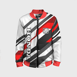 Бомбер детский Honda - red and white, цвет: 3D-красный