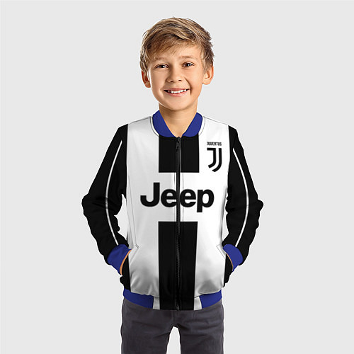 Детский бомбер Juventus collection / 3D-Синий – фото 3