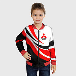 Бомбер детский Evo racer mitsubishi - uniform, цвет: 3D-красный — фото 2