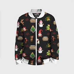 Детский бомбер Много новогодних игрушек