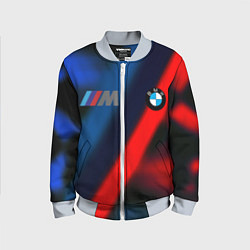 Бомбер детский BMW sport абстракция, цвет: 3D-серый