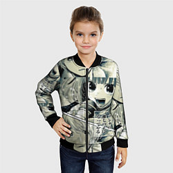 Бомбер детский Звездное дитя, цвет: 3D-черный — фото 2