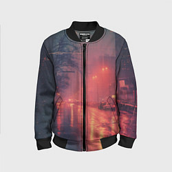 Детский бомбер Ночные городские огни