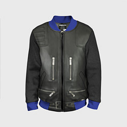 Бомбер детский Terminator first - leather jacket, цвет: 3D-синий