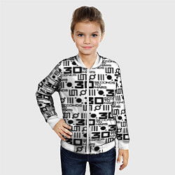 Бомбер детский Thirty Seconds to Mars pattern rock, цвет: 3D-белый — фото 2