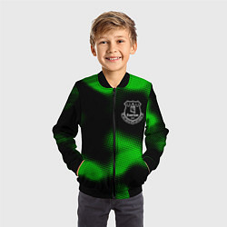 Бомбер детский Everton sport halftone, цвет: 3D-черный — фото 2